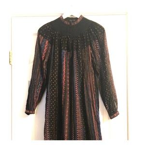 Bohemian gauze dress vintage 60/70s